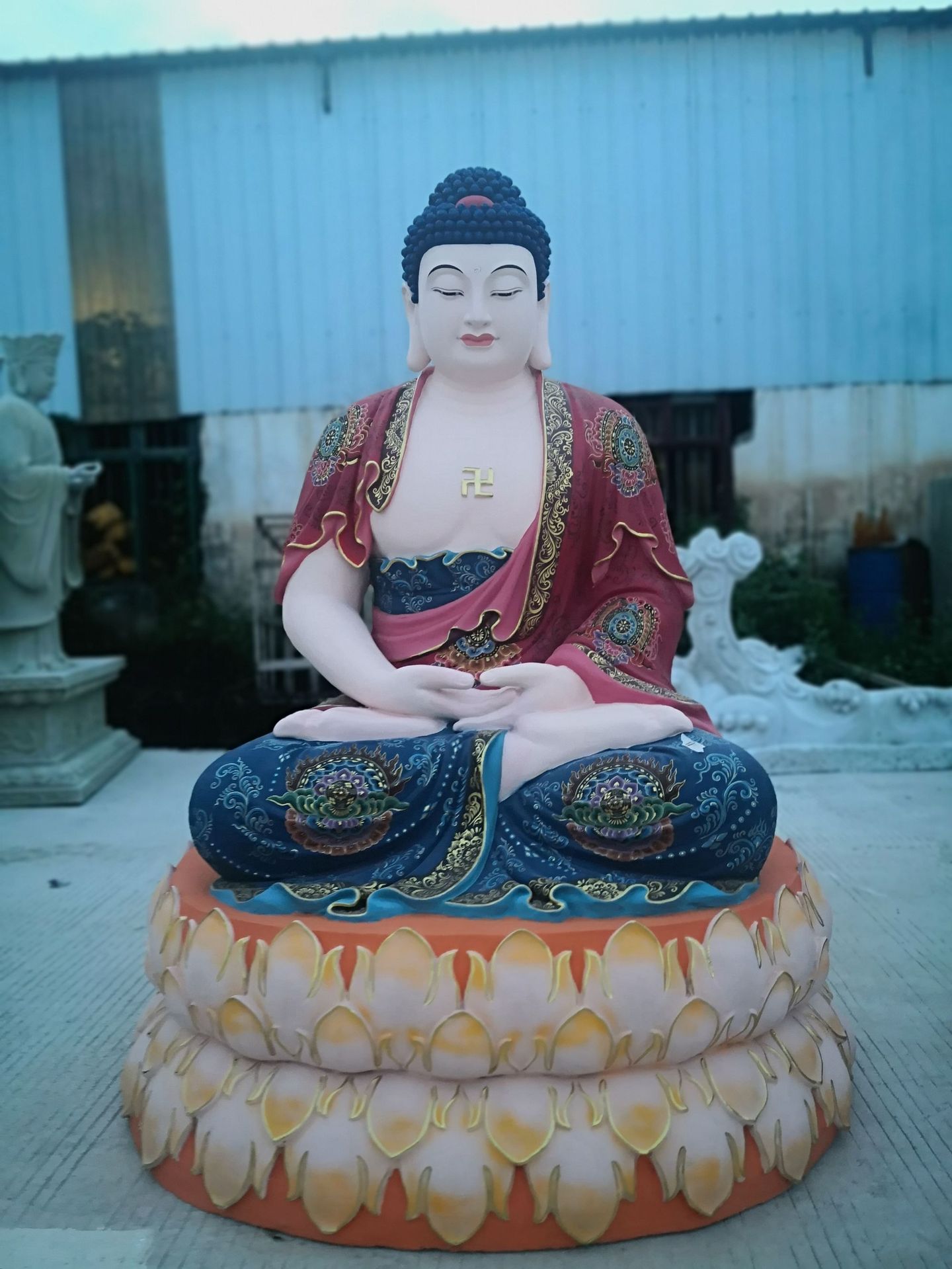 铜佛像树脂佛像含背光金刚座总高250坐莲花168cm寺院佛像