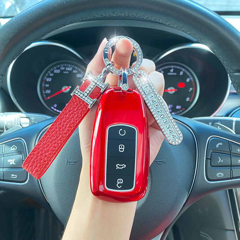 2021款奇瑞瑞虎8plus钥匙套专用瑞虎8八鲲鹏版汽车包扣壳可爱男女