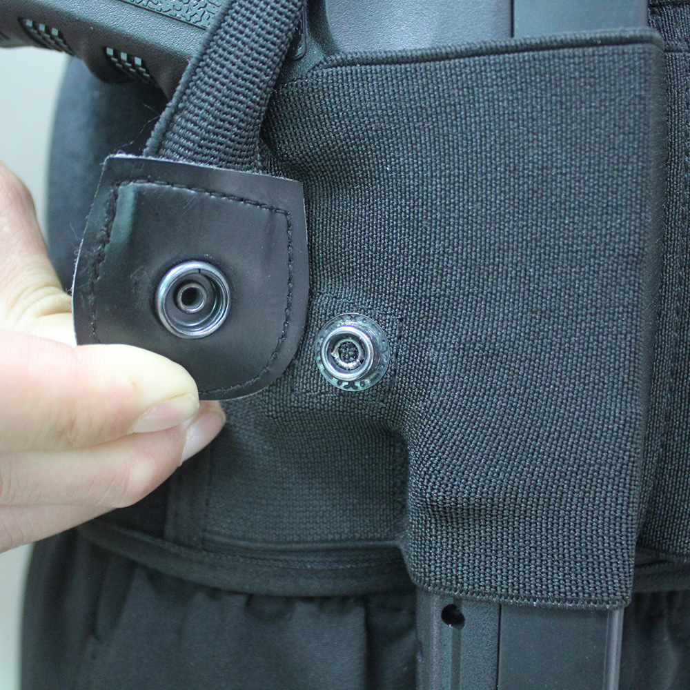 户外战术右手版隐形腰带多功能腰部隐藏式枪套潜水料腰套按扣版