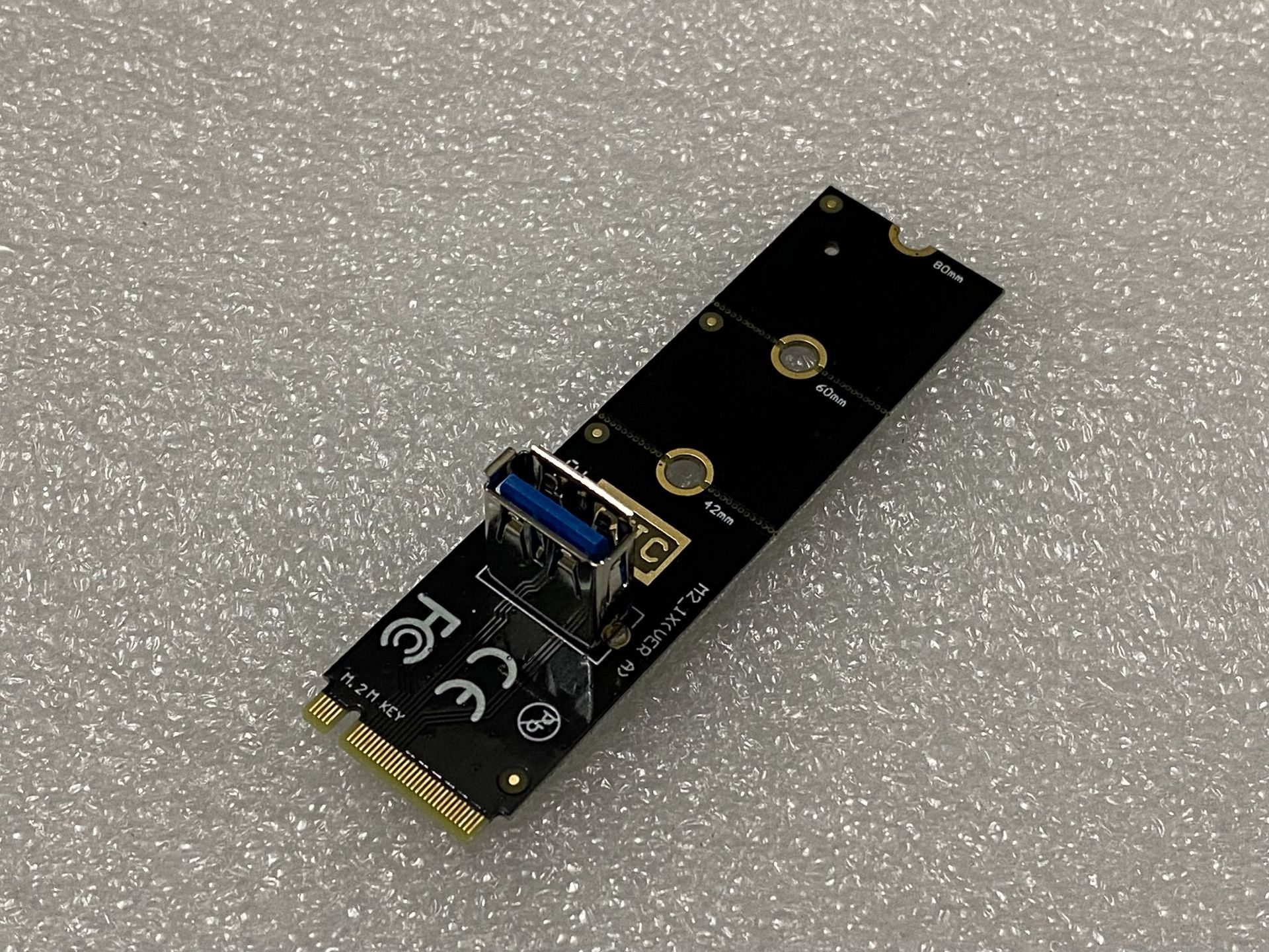 ngff转pci-e转接卡主板m2插槽口转pcie扩展显卡转接卡 usb3.