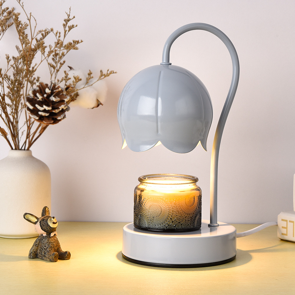 Holiday Gift Aromatherapy Lamp Melting Wax Lamp Melting Candle Lamp Home Bedside Table Lamp Lily Christmas Gift Night Light