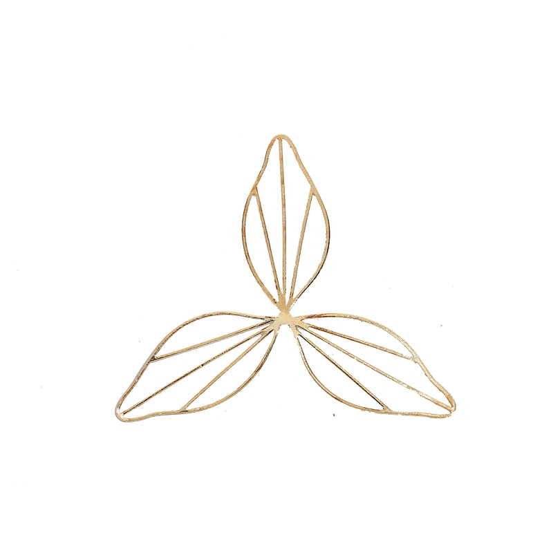 慕玛厂家直供饰品配件57*49mm铁丝花片仿电脑片新娘头饰发饰配件-阿里