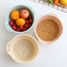 沥水篮厨房创意洗米筛淘米盆淘米器家用塑料水果篮果盘洗菜盆菜篮