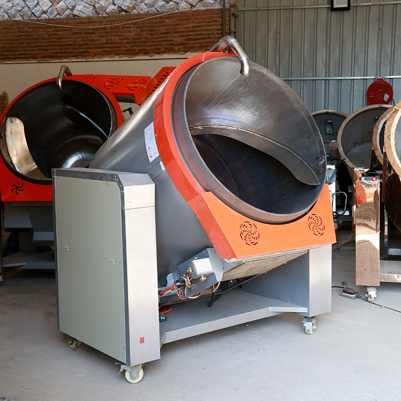 燃气式茶叶杀青锅炒茶机茶叶炒茶朝天锅新型自动炒茶机制茶机器