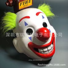 环保PVC小丑面具 电影joker同款万圣节舞会面具小丑发光面具