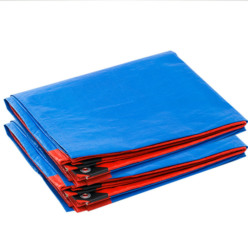 加厚塑料布防雨蓬布户外防晒pe遮阳布防水棚布火车蓝桔篷布苫布