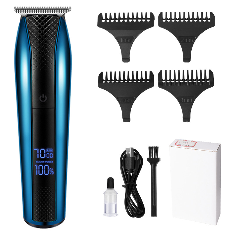 Cross-Border Hot Selling Men's Hair Clipper Professional Shaving Hair Clipper Electric Hair Cutter Electric Clipper Oil Head Clippers Bald Haircut