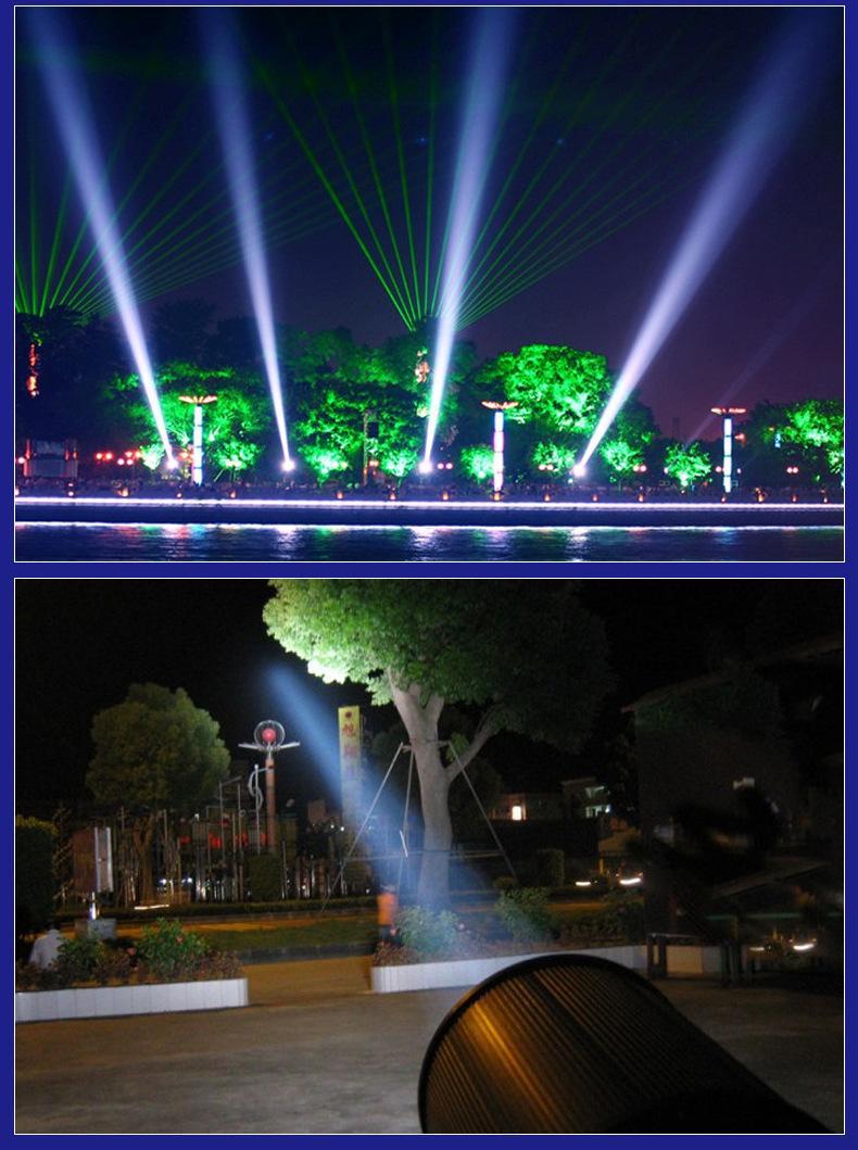 户外大功率远程灯屋顶自动旋转空中玫瑰探照灯一束光聚光射灯