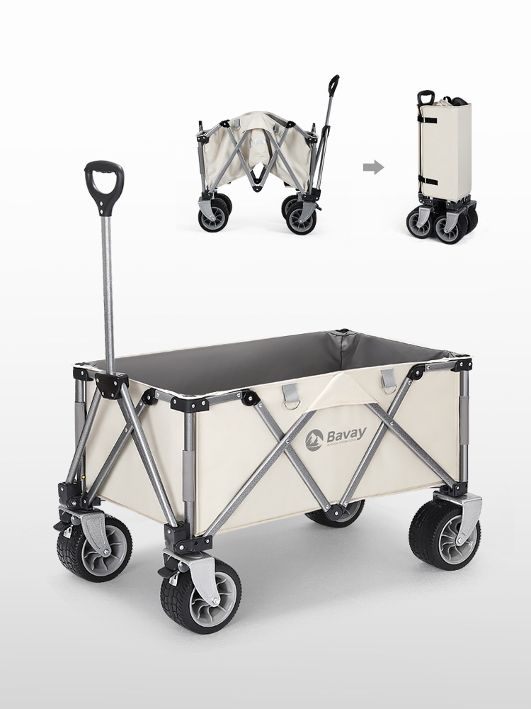 户外野营拉车折叠露营小拖车营地手推车买菜车轻便折叠简易拉杆车