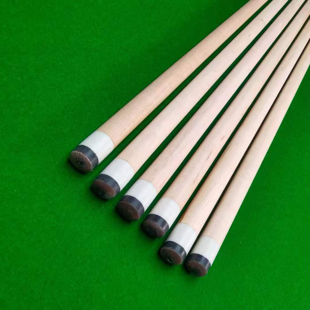 美式九球杆花式大头杆二分之一台球杆中式黑八球杆台球桌用品配件