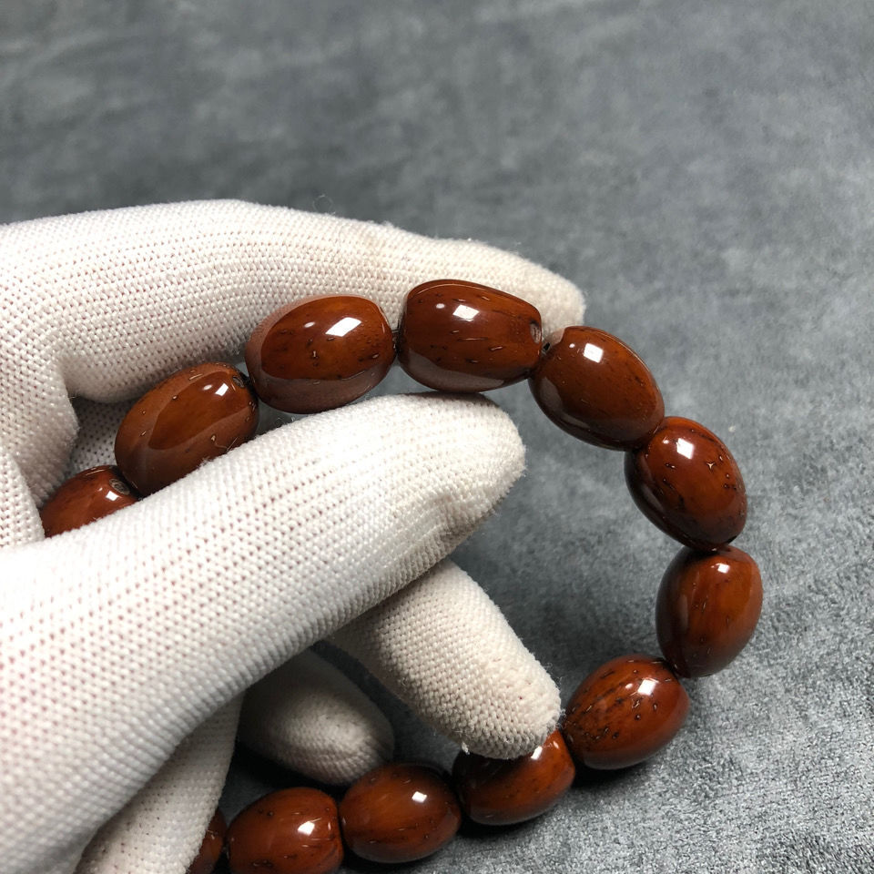 Factory Direct Sales Zi Jin Shu Jujube Old Barrel Beads Starry Black Golden Mouse Bracelet Crafts Bracelet Buddha Beads