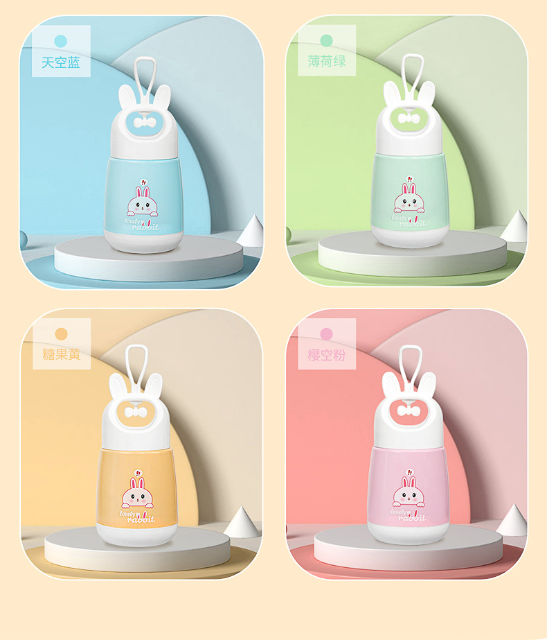 Good-looking Cute Rabbit Cup Fresh Gift Advertising Cup Cartoon Glass Water Cup Big Belly Cup