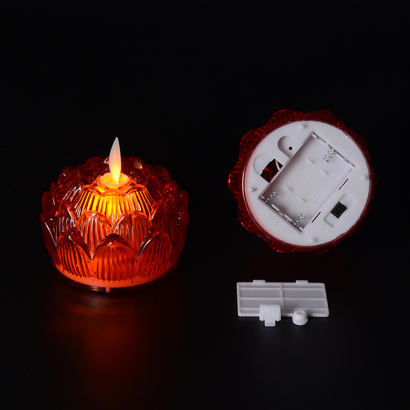 LED Buddha Worship Household Electronic Candle Lamp 