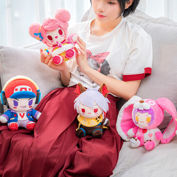 正版王者荣耀梦奇公仔梦琪玩偶鲲抱枕李白安琪拉游戏周边毛绒玩具