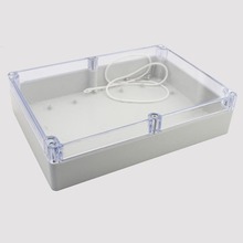 290*210*60透明盖防水盒 PCB板接线盒ABS塑料外壳底盒F34T过线盒