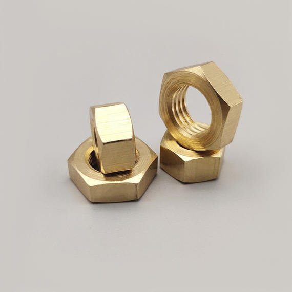 现货批发 铜螺母 h59-1环保铜薄螺母 变压器铜螺帽生产厂家m3-m24