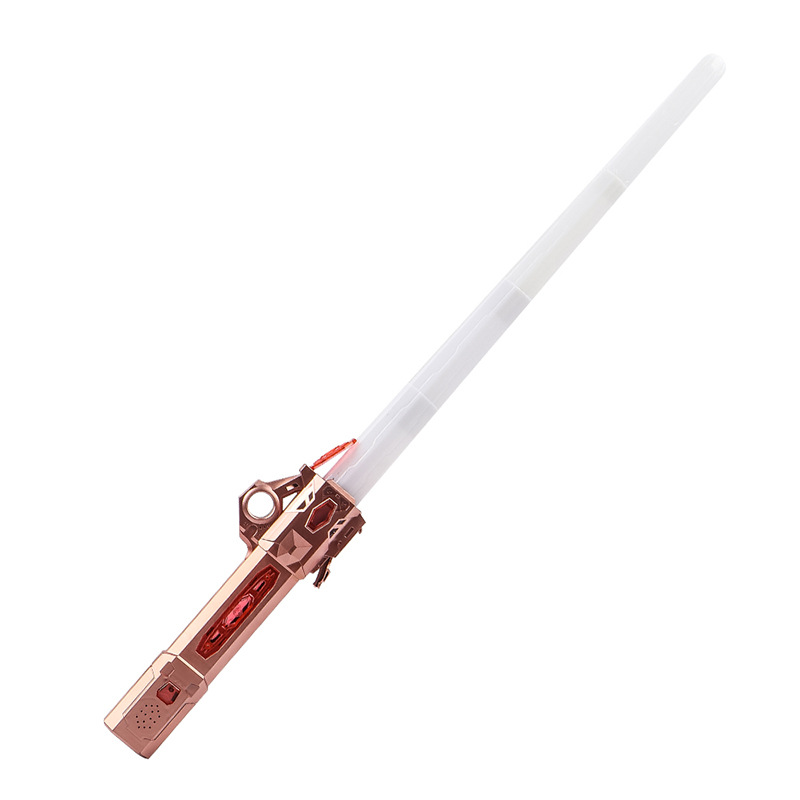 Popular Colorful Retractable Music Laser Sword Star Wars Two-in-One Finger Rotating Children's Toys Light Sword Wholesale