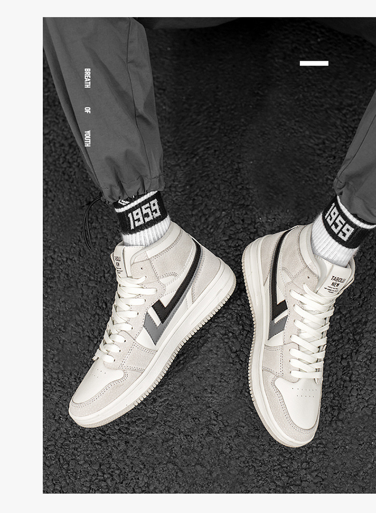 男鞋aj1影子灰空军一号高帮板鞋2020新款秋冬季运动鞋男休闲潮鞋