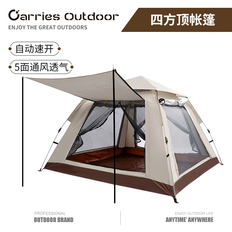 Portable Quickly Open Hiking Tent Outdoor Camping Automatic Tent Camping Automatic 5-8 Park Tent