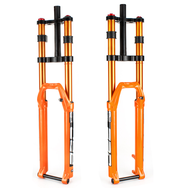 maxxlite山地车双肩气压前叉大行程桶轴版100*15速降前叉阻尼回弹