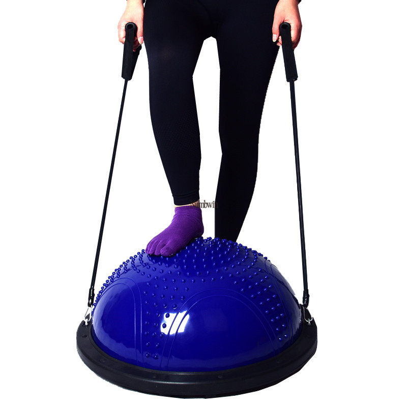 60cm波速球按摩点半圆平衡球普拉提脚踩瑜伽健身球拉力器家用半球