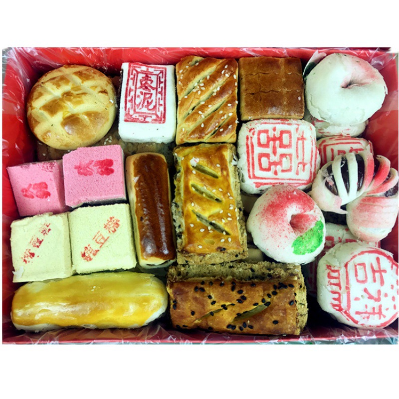 中式糕点天津特产桂顺斋年货礼盒老味清真白皮京八件礼盒1500g