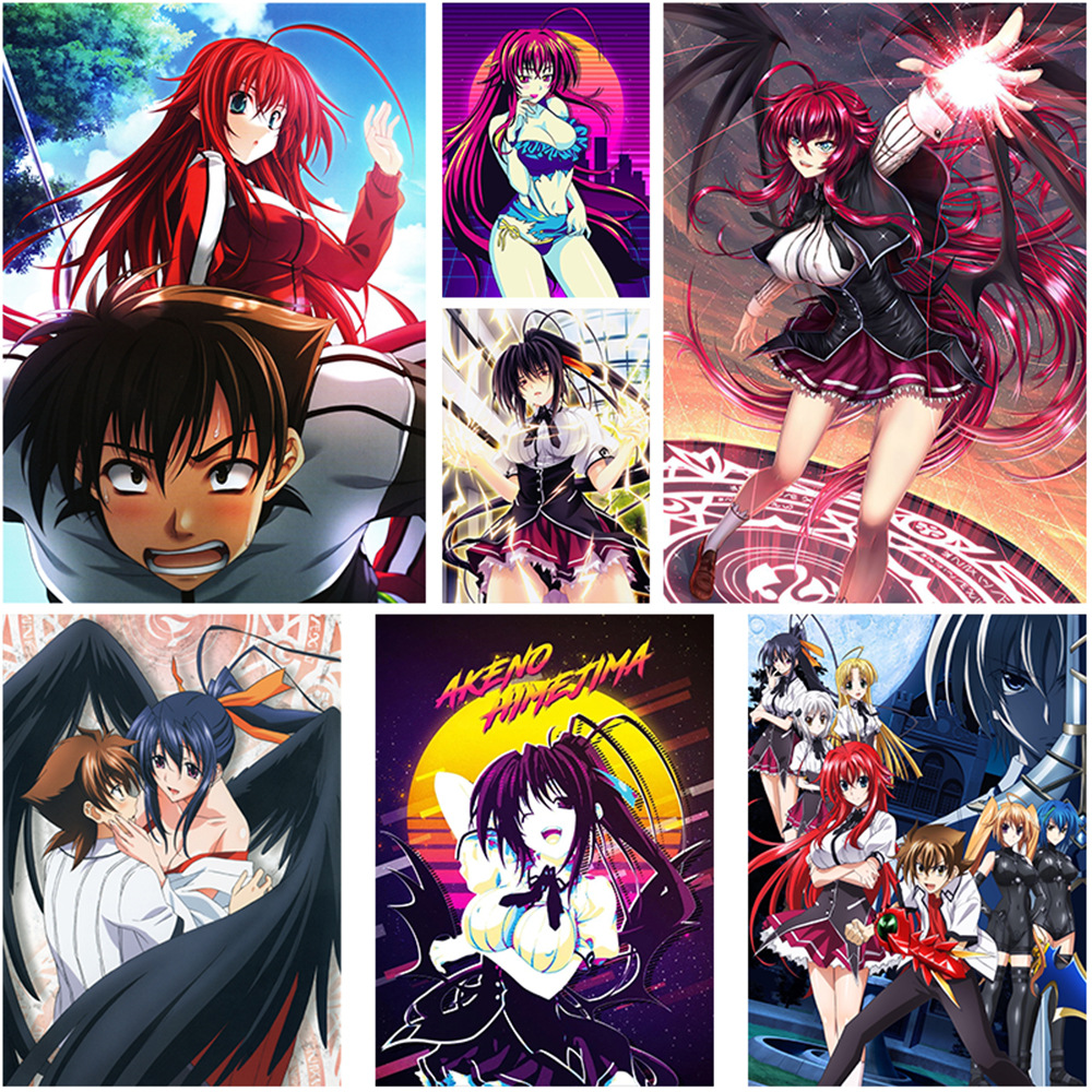 速卖通跨境lazada动漫海报批发 恶魔高校d×d二次元周边墙壁挂画