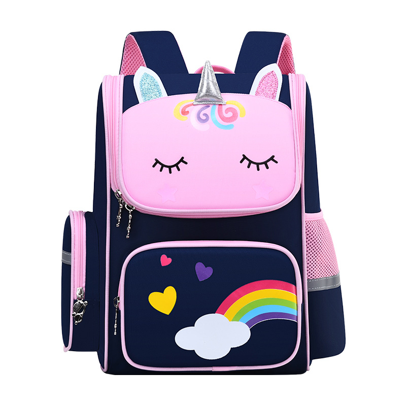 Children's Schoolbag Korean Style Space Spine Protection Lightweight Burden Alleviation One Piece Dropshipping Primary School Student Schoolbag Printing Logo