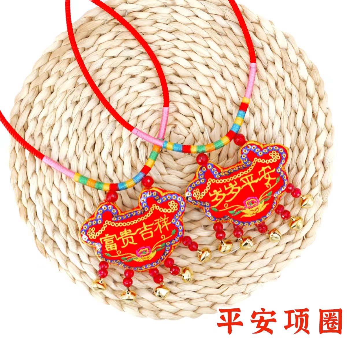 Collar Lock Baby Tang Costume Accessories Tiger Head Pig Head Dragon Boat Festival Sachet Sachet Longevity Safe Lock First Month Old 100 Days Old Years Old Men and Women