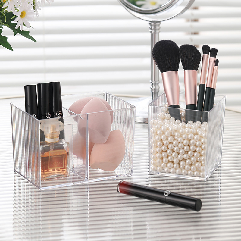 Light Luxury Cosmetics with Lid Storage Box Multi-Functional Cotton Swab Storage Box Storage Box Cosmetic Egg Facial Wipe Lipstick Finishing