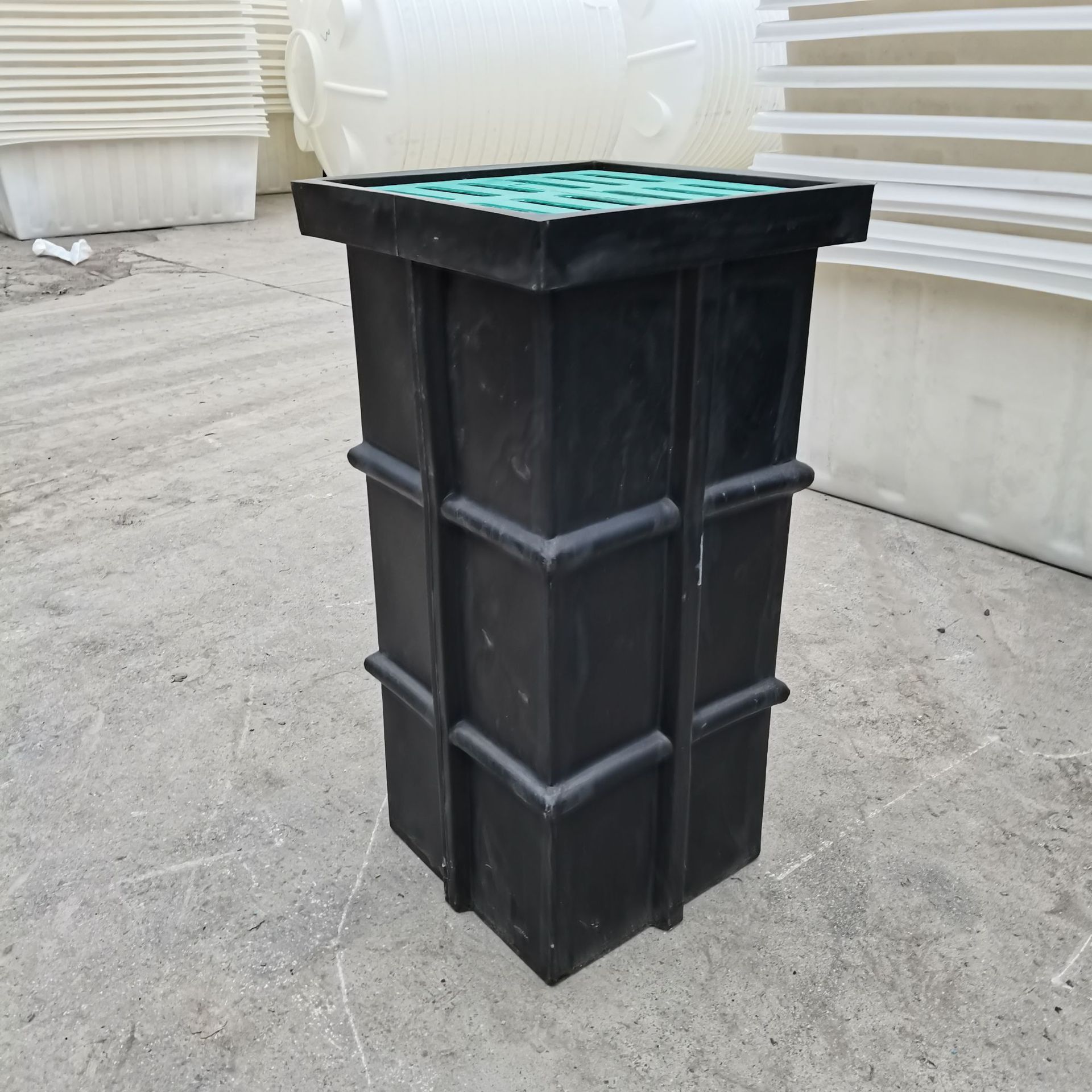 pe渗透雨水口渗透井方形圆形栏雨水收集溢流检查井截污框排水系统