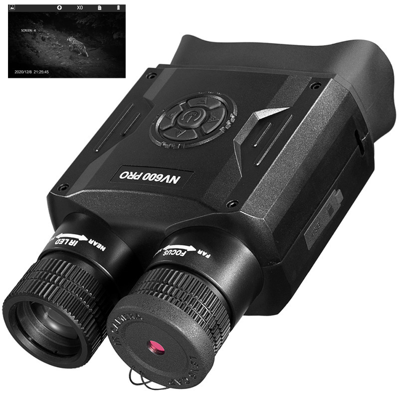 新款大屏双筒高清红外数码夜视仪nv600 pro昼夜拍照录像全黑夜视