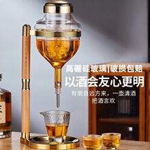 日料店同款清酒酒具冰酒壶冷酒器顶针滴漏式温酒壶龙头红酒醒酒器