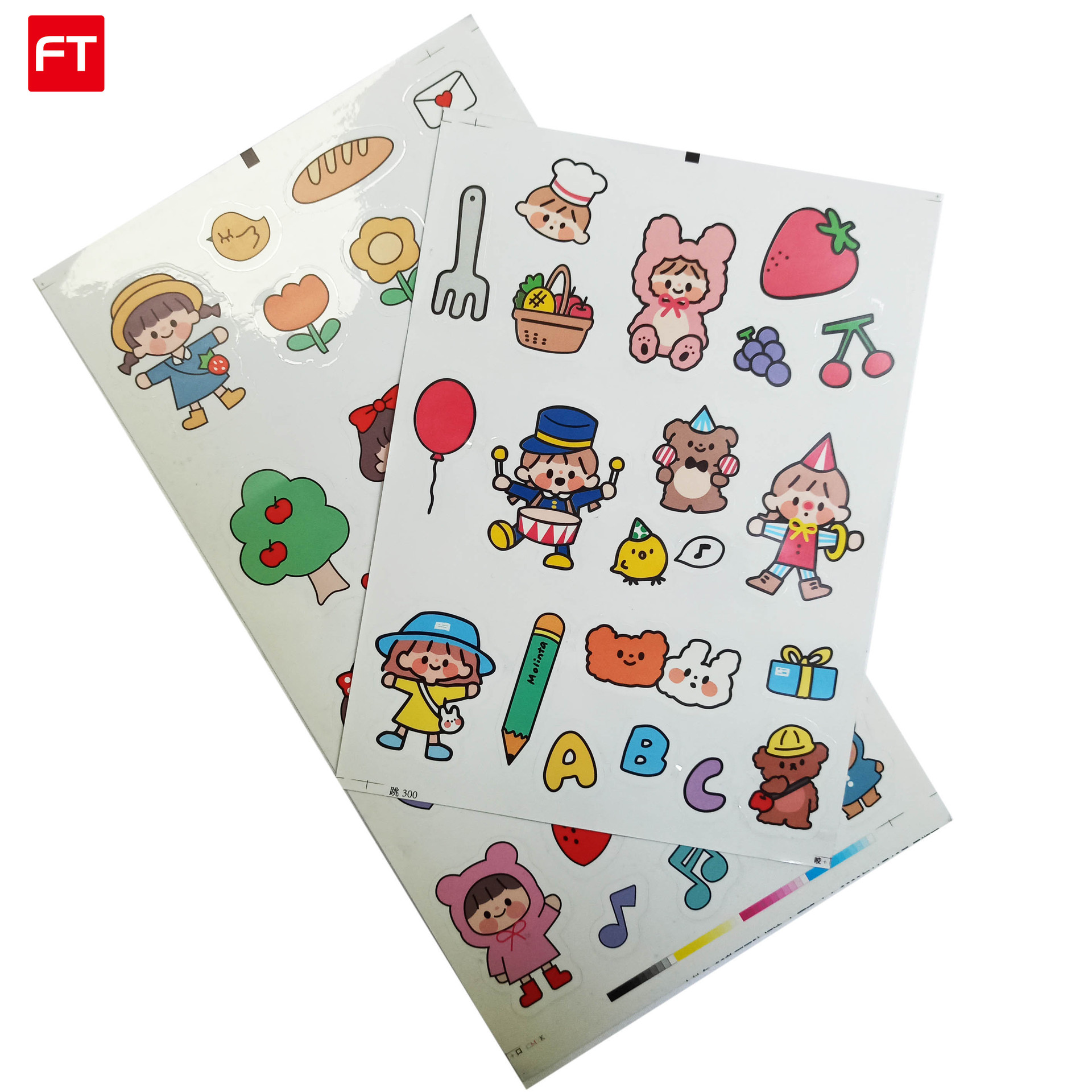 批发烫金不干胶透明标签贴纸定制卷筒不干胶pp pvc卡通标签定做