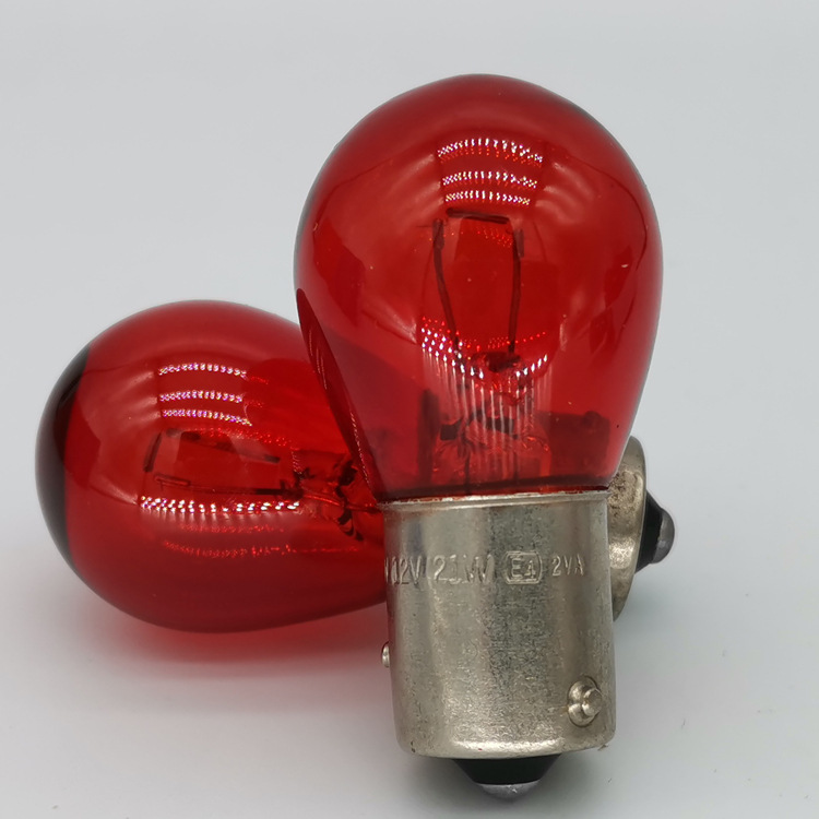 金茂jinmao 12088 pr21w baw15s 12v 21w 1141反歪脚酒红色灯泡