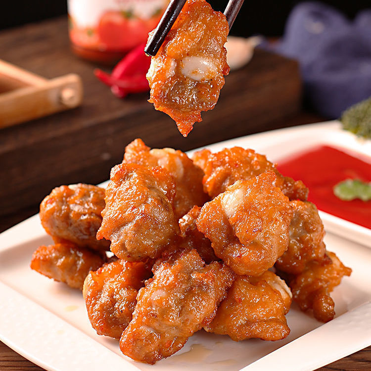 脆皮蒜香排骨半成品蒜香猪脆骨猪小排黄金脆皮骨酒店饭店批发价