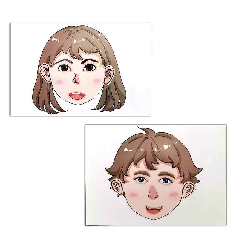 幼儿童认识五官粘贴卡片玩具创意手工亲子早教科学实验 身体器官