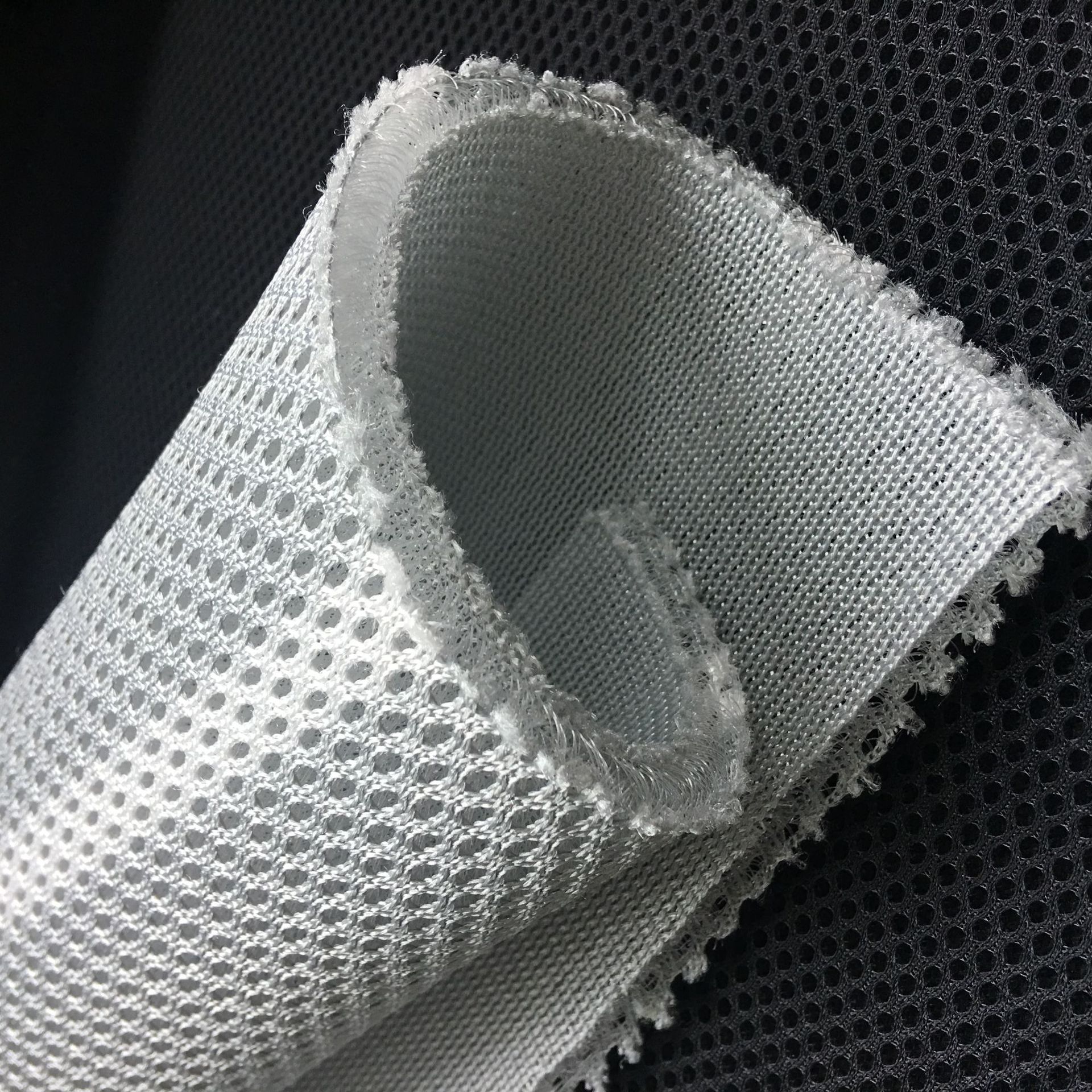 沃尔康7-12mm加厚3d凉席材料三明治网布 床垫透气网眼布