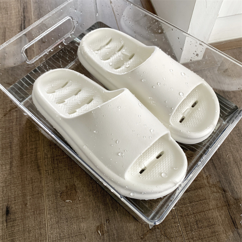 Thick Bottom Soft Bottom Home Couple Bathroom Home Bath Waterproof Lightweight Non-Slip Quick-Drying Shit Feeling Slippers Super Soft