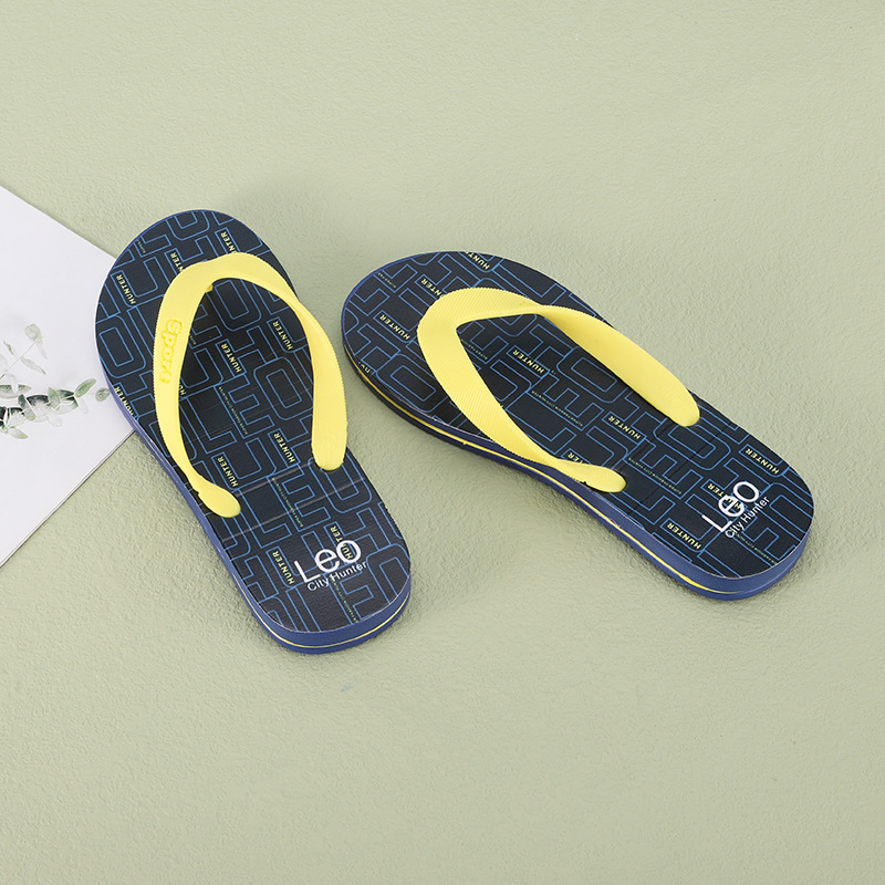 Flip Flops Summer Flat Non-Slip Wear-Resistant Sandals New Indoor and Outdoor Men's Casual Beach Slippers Wholesale