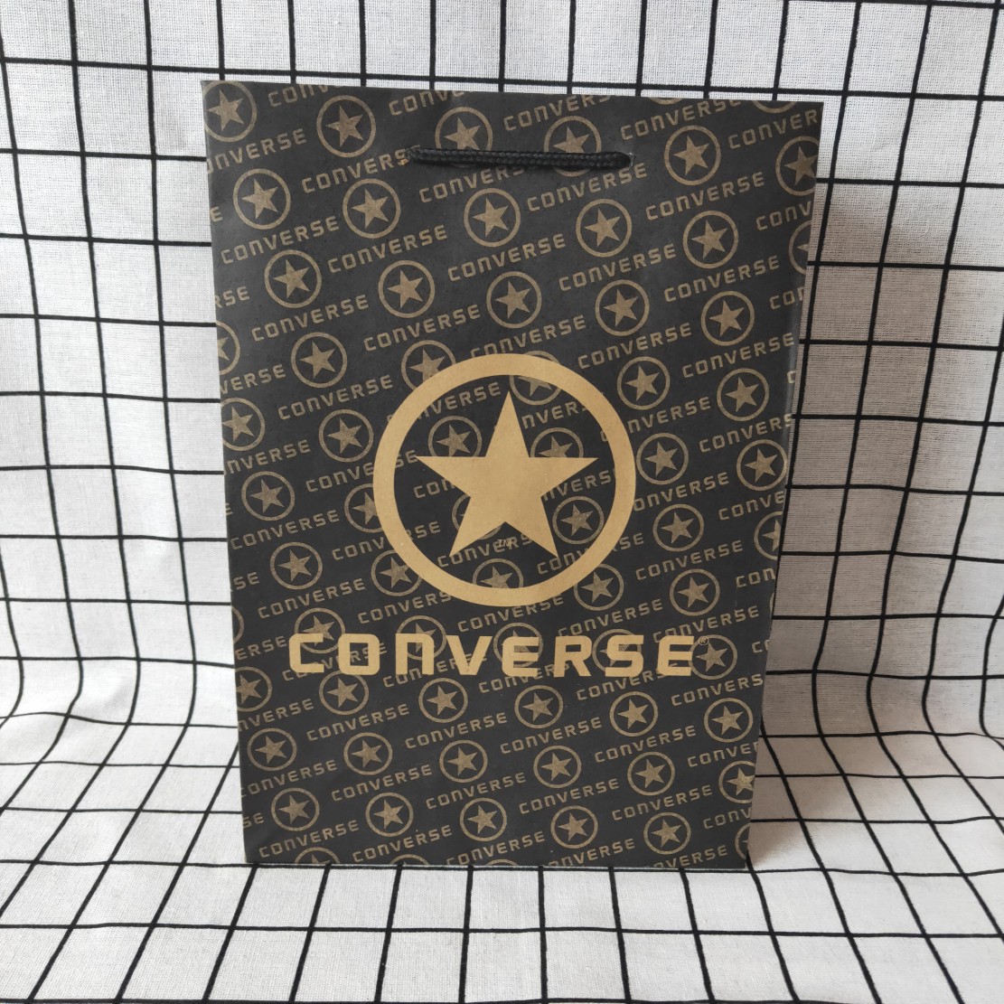 用于现货 匡威 converse 潮牌 大小牛皮纸袋手提袋鞋盒服装礼品购