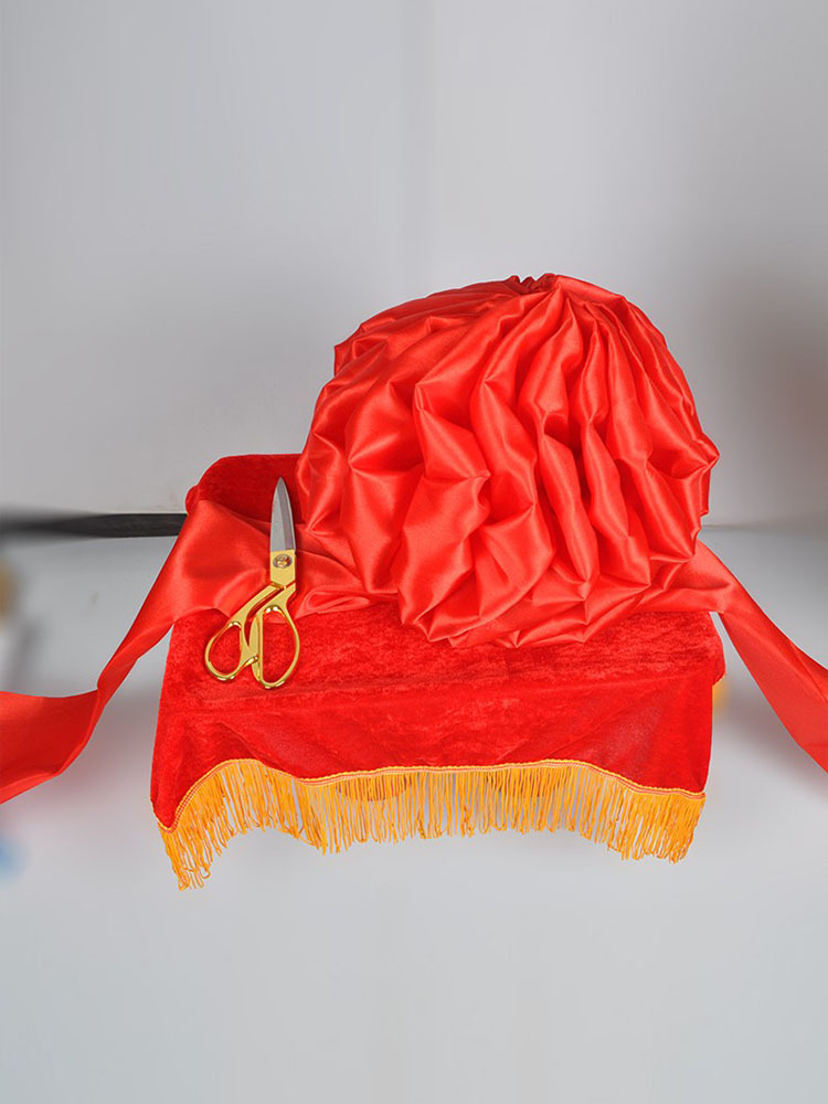 大红花球汽车红绸布绣球交车交房表彰结婚店庆商务开业庆剪彩带