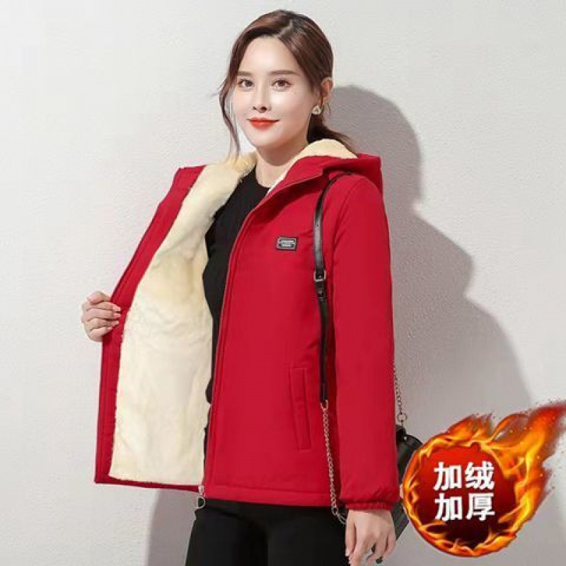 特厚羊羔毛棉衣棉服女冬季加绒加厚新款显瘦短款棉袄服外套女