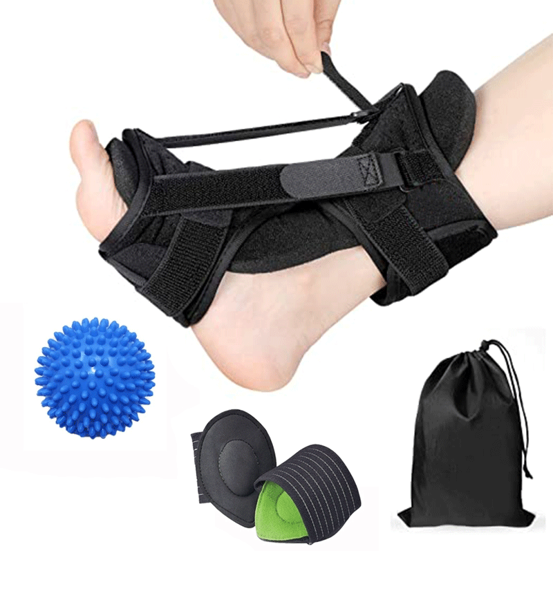 跨境热销足下垂矫正器新款固定脚裸矫形器防扭伤恢复支具夜用足托