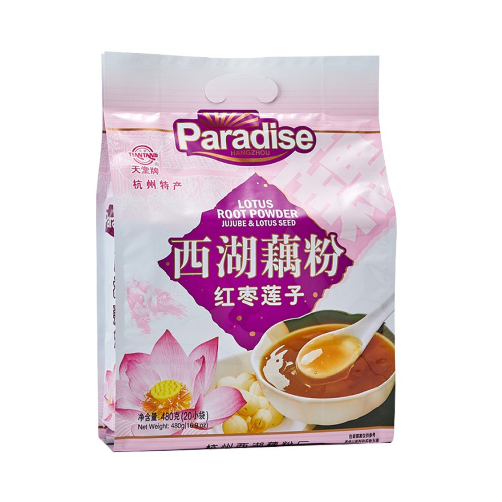 天堂牌西湖藕粉480g 杭州特产速溶纯莲藕粉 无蔗糖冲调代早餐粉羹