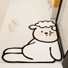 可爱动物异形硅藻泥地垫浴室地毯防滑卫生间吸水门垫速干耐脏脚垫