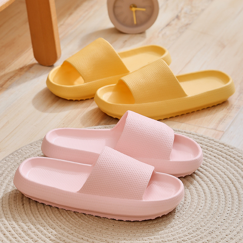 New Hotel Anti-Slip Thick Bottom Household Indoor Bathroom Slippers for Couples Women's Summer Eva Sandals for Men