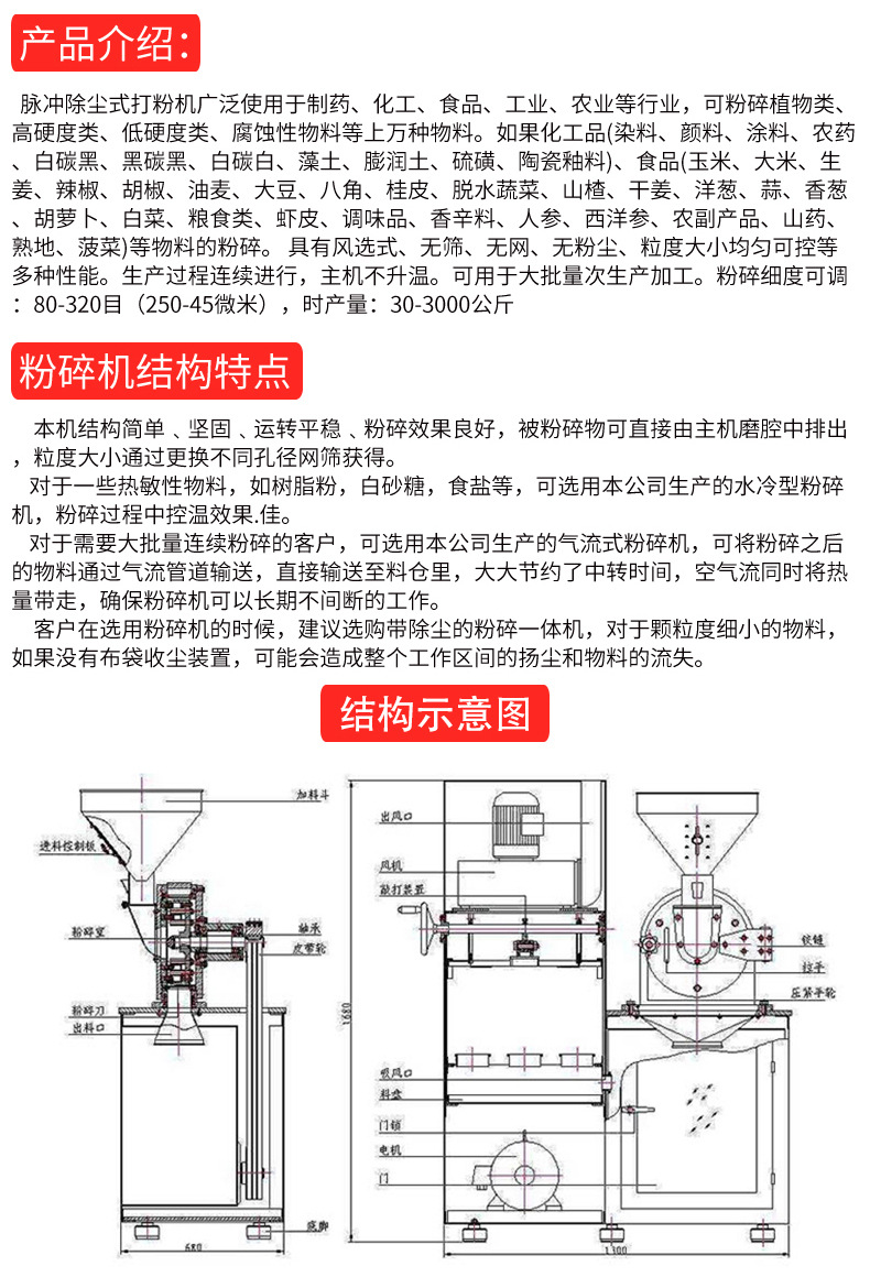 齿盘粉碎机.中草药粉碎机
