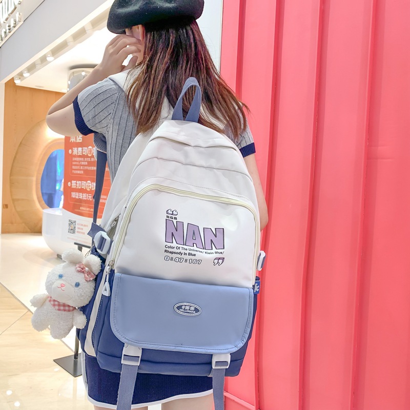 School Bag Backpack High School Student Bag Backpack Lightweight Lightening Bag Travel Bag