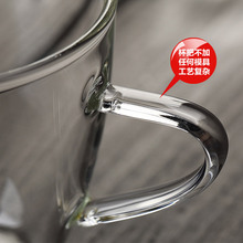 EQ4F 玻璃小茶杯小杯子 耐热玻璃透明加厚玻璃杯子功夫品茗杯